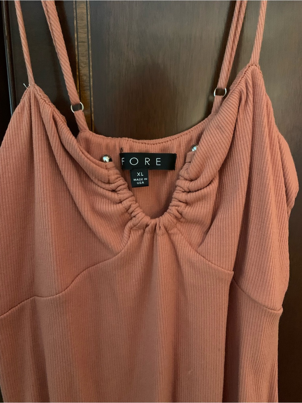 Vici Ribbed Midi Dress in Dusty Rose